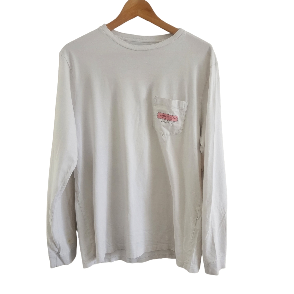 (M) Men Vineyard Vines "Edgartown MA" Basic Logo Long sleeve